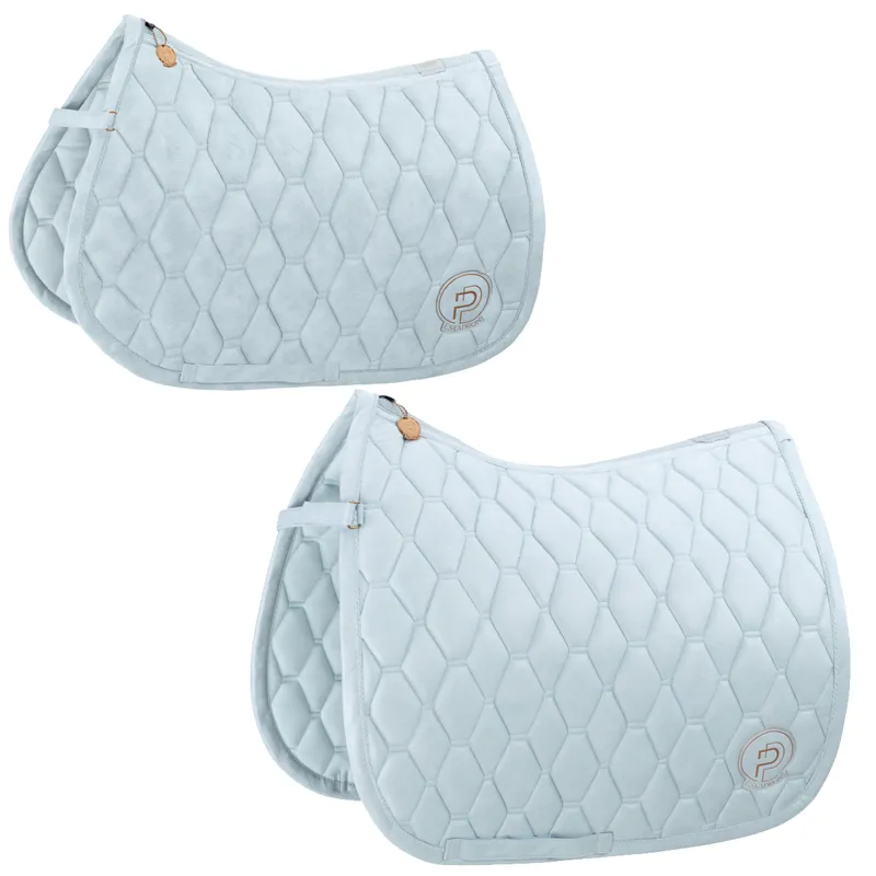 Eskadron Metallic Faux Leather Saddlecloth Platinum SS23 - Powder Blue 